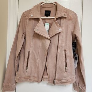 Liverpool blush moto jacket